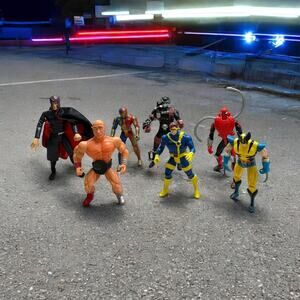 Vtg Action figures Mixed Lot of 7 Marvel Galaxy Warrior Saban Kenner McFarlane